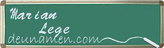 Marian Lege Visitenkarte